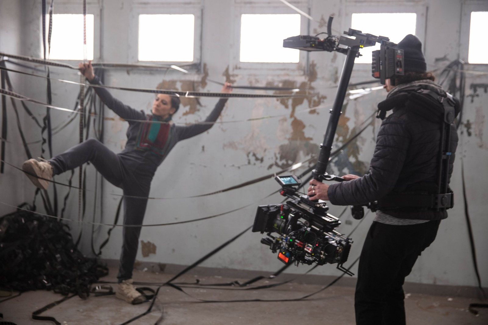 Tournage d'un film de danse